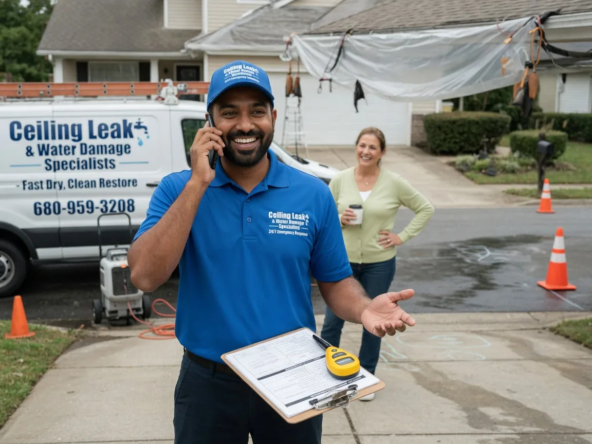 Ceiling Leak Cleanup Stuart, OK FAQs